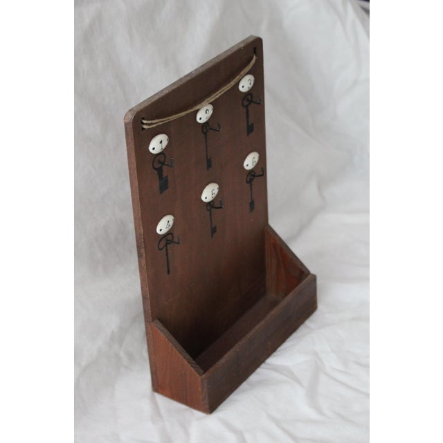 Key display box Mail organizer Key holder Keyholder Mailbox Wood, metal. Dimensions: Height 13.3" / 34.7 cm Width 9" / 23...
