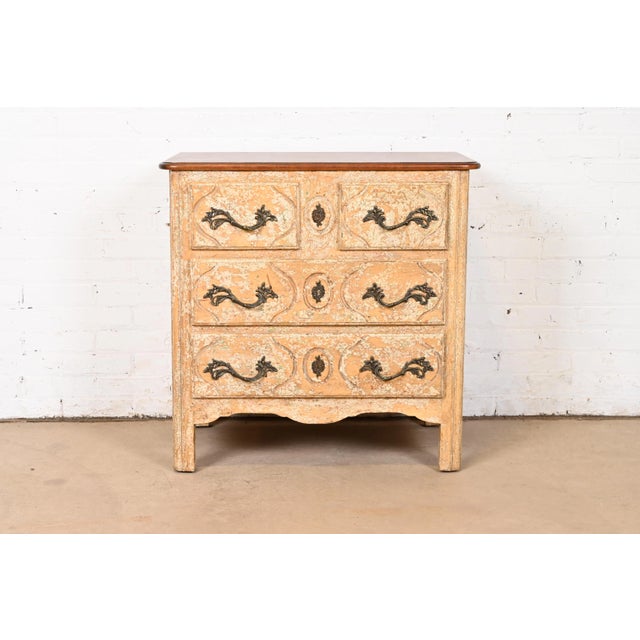 Minton Spidell French Provincial Louis XV Bedside Chest For Sale - Image 12 of 12