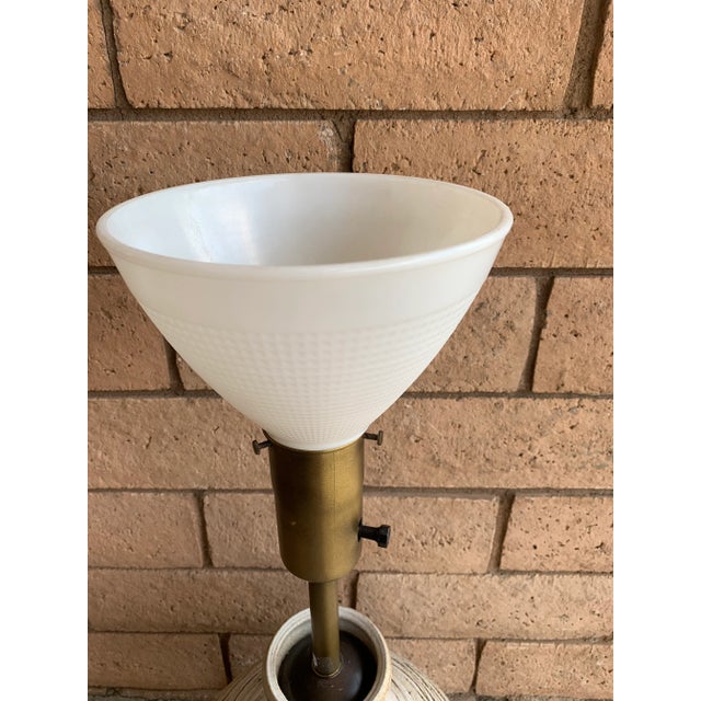 Mid 20th Century Mid-Century Modern Studio Pottery Lamp For Sale - Image 5 of 6