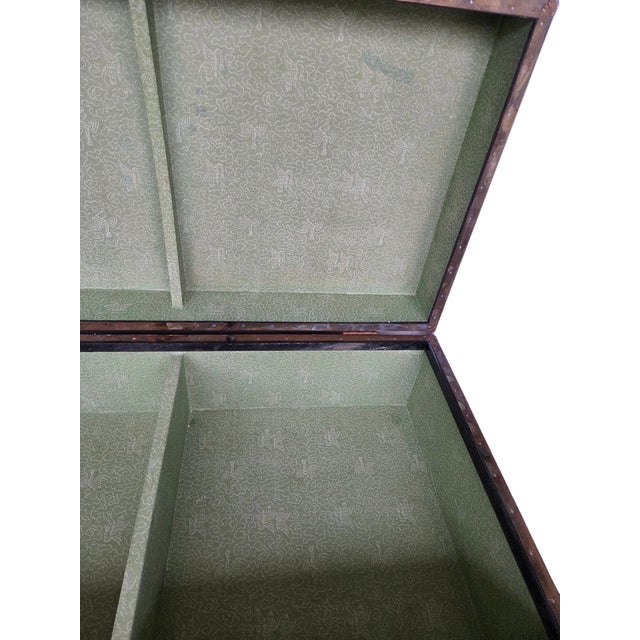 Wood Vintage Asian Camphor Wood Trunk Coffee Table Blanket For Sale - Image 7 of 15