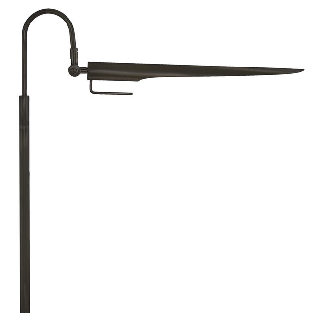 Its aerodynamic design with an adjustable shade, evoking a bird-like silhouette, makes this lamp a functional piece of...