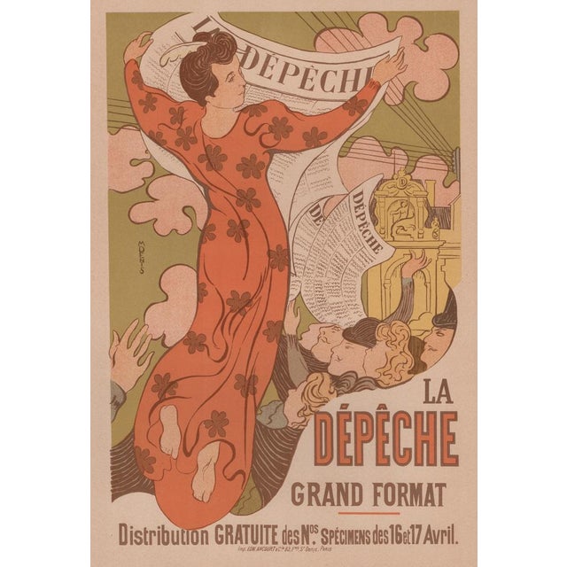 Maurice Denis (1870 - 1943) La Dêpêche Year of ideation: 1892 Year of printing: 1898 Lithograph on wove paper Publisher:...