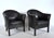 Mid-Century Modern Leather Model MH80 Queen Chairs by Lars Kalmar for Mogens Hansen, Denmark, 1970s, Set of 2 For Sale - Image 3 of 18