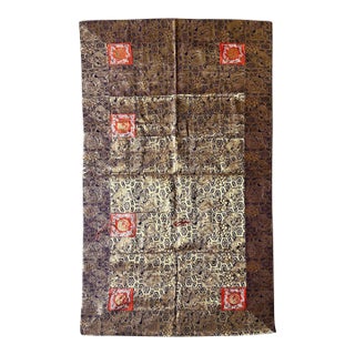 Magnificent Antique Japanese Woven Brocade Kesa Monk's Robe Meiji Period For Sale