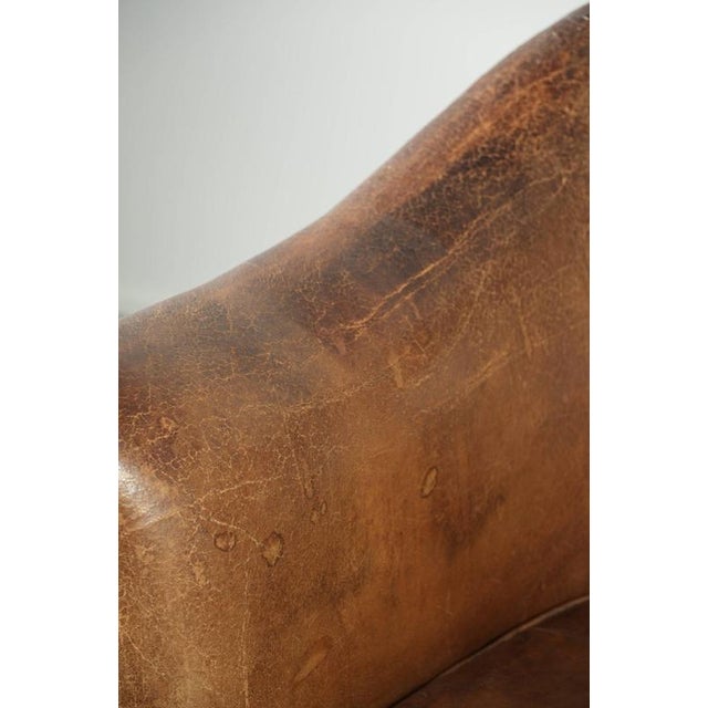 Vintage Sheepskin Club Armchair For Sale - Image 13 of 18