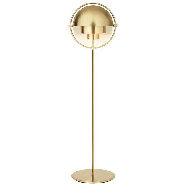 Metal Brass Louis Weisdorf 'Multi-Lite' Floor Lamp For Sale - Image 7 of 7