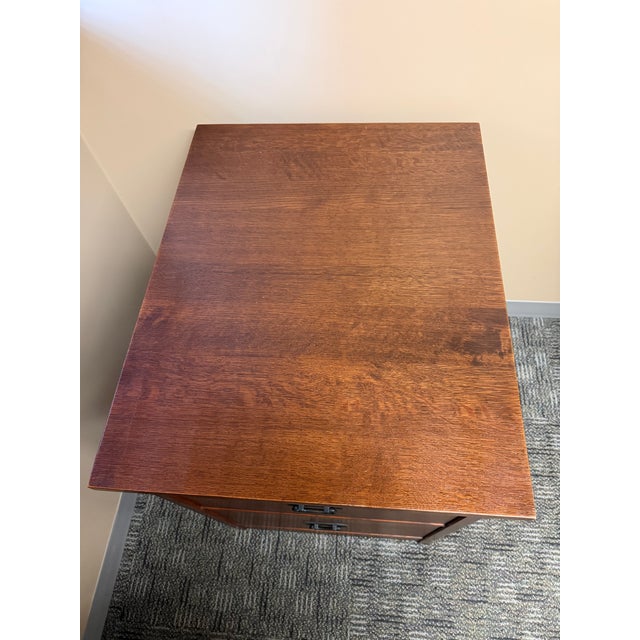 Mission Stickley Mission Collection Oak Two-Drawer File Cabinet For Sale - Image 3 of 4