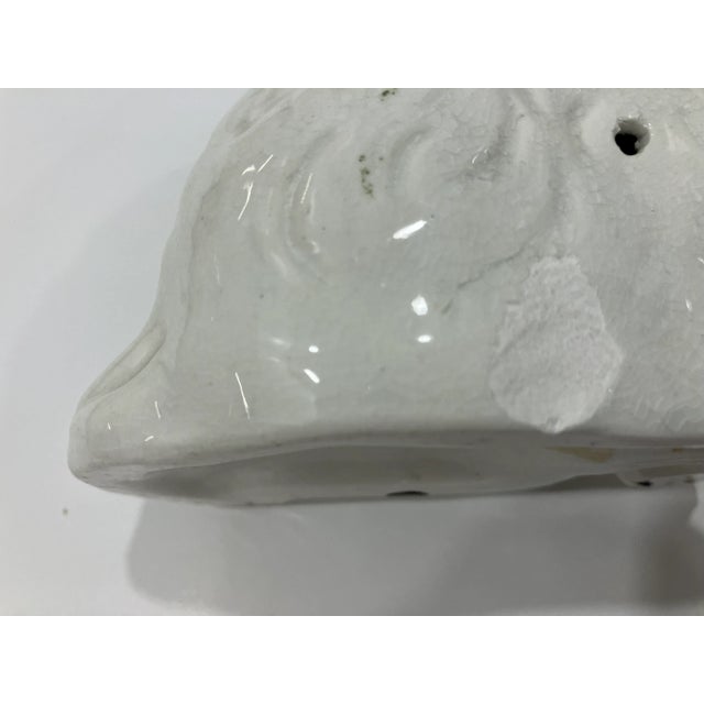 Late 19th Century Pair of Antique Copper Luster Staffordshire Spaniels For Sale - Image 5 of 9