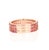 Roshe Jewels 2.50ct Natural Round Cut Red Sapphire Rose Gold Band Ring, Usa, Size 7 For Sale - Image 4 of 5