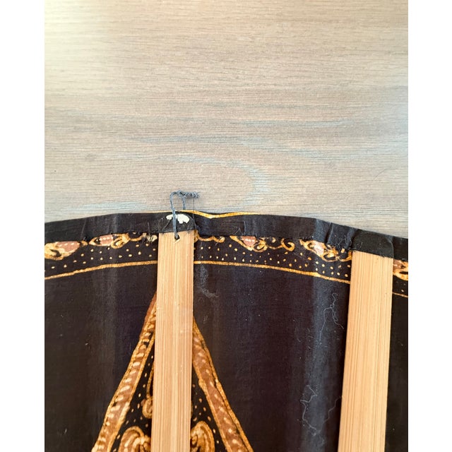 Large Batik Folding Fan For Sale - Image 13 of 13