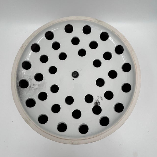 Vintage Theodore Alexander Blue and White Chinoiserie Flower Centerpiece, Tulipiere, Ikebana Vase For Sale - Image 9 of 11