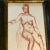 1950s 1950’s 2 Original Sepia Female Nude Study Drawings Ornate Vintage Frames-A Pair For Sale - Image 5 of 7
