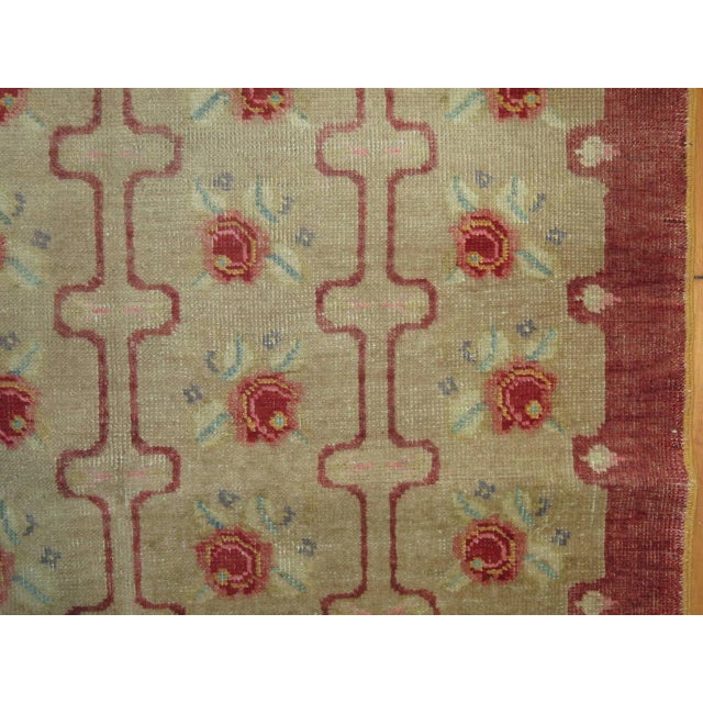 1960s Turkish Konya Rug Dated 1961 For Sale - Image 5 of 5