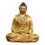 Late 19th Century Gilt Bronze Buddha Statue, Seated Tathagata Figure, 3.27kg For Sale