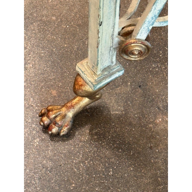 Wood Regency Plant Stand With Painted Top For Sale - Image 7 of 11