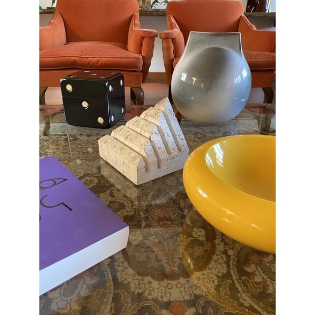 Travertine Desk Organizer by Enzo Mari for Fratelli Mannelli, Italy, 1970s For Sale - Image 12 of 18