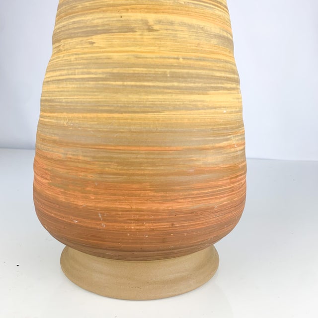 Haeger Vintage Royal Haeger Sandstone Glaze Vase Mid Century Modern Pottery For Sale - Image 4 of 11