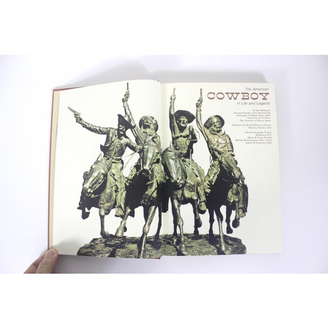 Red 1972 the American Cowboy in Life and Legend Hard Cover Book With Linen Cover For Sale - Image 8 of 13