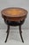 Weiman Vintage Weiman French Regency Round Mahogany Leather Top Saber Leg Side Table For Sale - Image 4 of 11