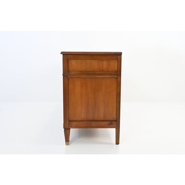 Kindel Furniture Neoclassical Louis XVI Style Cherry Nine-Drawer Dresser For Sale - Image 14 of 17