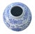 Chinoiserie Blue and White Chinoiserie Porcelain Vase For Sale - Image 3 of 6