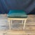 French French Louis XVI Leather Stool Bench or Ottoman With Original Paint For Sale - Image 3 of 10