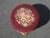 Footstool ~ Vintage French Country Burgundy Floral Round Needlepoint Footstool#2 For Sale - Image 10 of 16