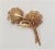 This is part of Chairish’s Costume Jewelry assortment. 1950s goldtone filigree faux-mother of pearl flower brooch with...