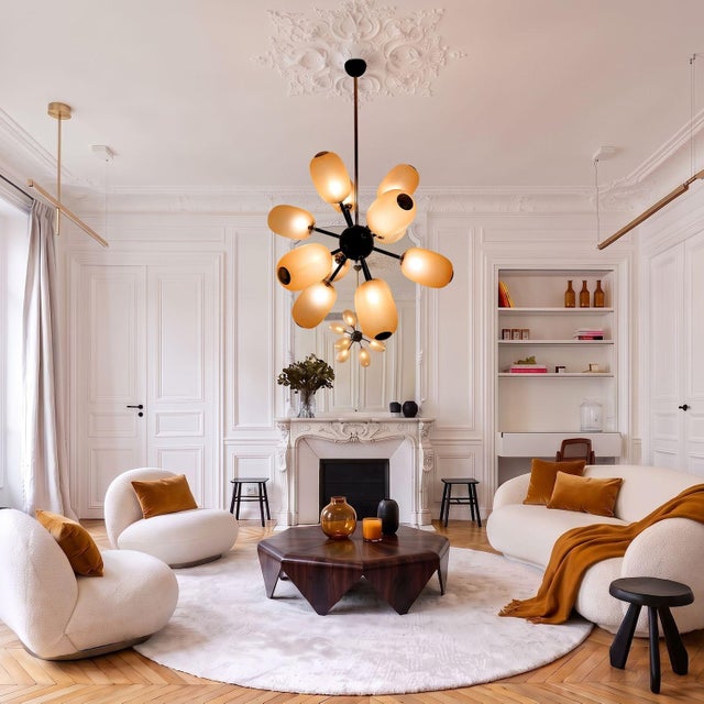 Mid-Century Modern 1990s Large Murano Glass Sputnik Chandelier For Sale - Image 3 of 15