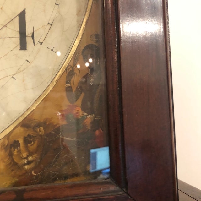 Antique English Mahogany Tall Clock For Sale - Image 11 of 13