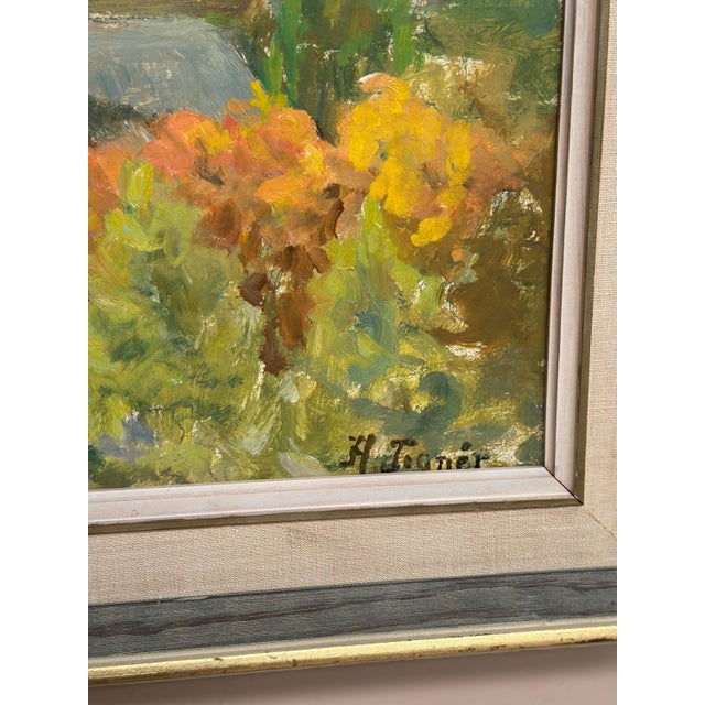 Hedvig Tegnér, Cityscape in Autumn Colors, 1950s, Oil on Canvas, Framed For Sale - Image 14 of 18