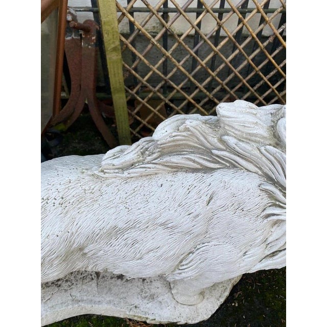 Large Cast Stone Wild Boar Garden Sculpture For Sale - Image 11 of 18