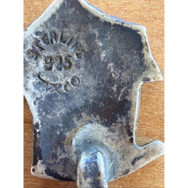 Vintage 925 Sterling Silver Figural Cocktail Picks – Man, Drum, Blanket & House For Sale - Image 9 of 9