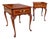 Vintage Councill Craftsmen Queen Anne Mahogany Banded Side Tables – Pair For Sale