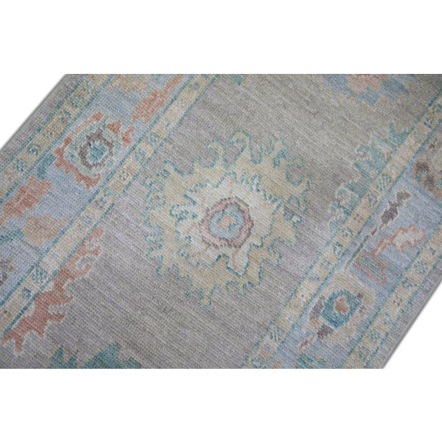 Early 21st Century Modern Turkish Oushak Rug 2'10" x 10'6" For Sale - Image 5 of 7