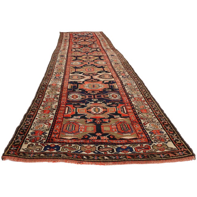 Late 19th Century Persian Malayer Rug, 03'03 X 16'04 For Sale - Image 4 of 10
