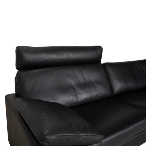 Conseta 3-Seater Sofa in Black Leather from Cor For Sale - Image 10 of 18
