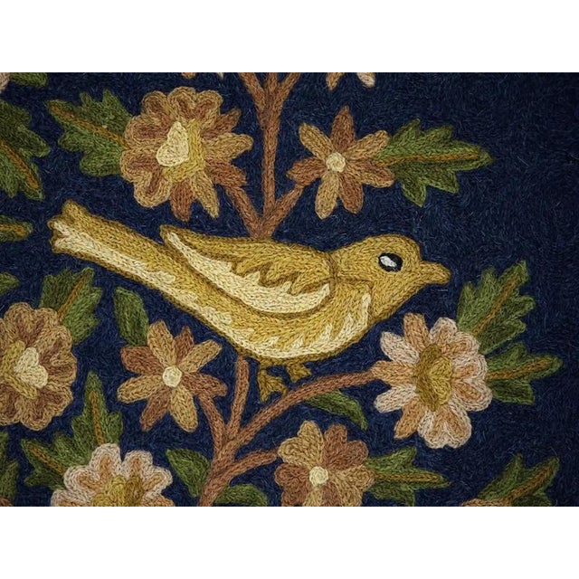 Hand-Woven Wall Tapestry Tree of Life with Birds For Sale - Image 3 of 9