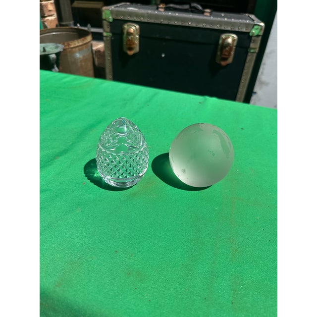 Pair of Vintage Glass Paperweights For Sale In Atlanta - Image 6 of 6