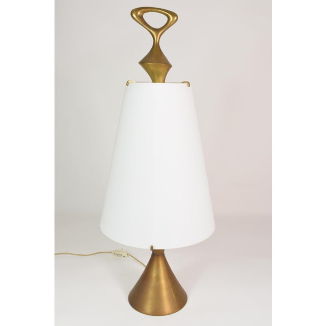 Table Lamp by Max Ingrand for Fontana Arte, Italy, 1960s, in Very Good conditions. Designed 1950 to 1959 I have official...