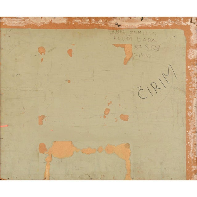 Janis Zemitis, Still Life, 1990, Oil on Canvas, in Good conditions. Designed 1990 to 1999 This piece has an attribution...