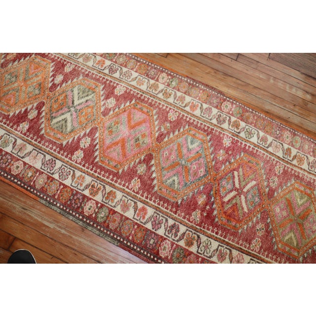 Rare Turkish Long Runner rug no.j2129 For Sale - Image 10 of 10