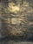 # 6317 Quiet Glow III are original abstract surreal painting created with acrylic gold, gold leaf, and gold flakes on 16 x...