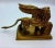 Antique Bronze Winged Lion on Rectangular Base For Sale - Image 6 of 13