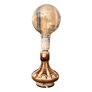 Vintage Danish Stoneware Table Lamp from Søholm For Sale