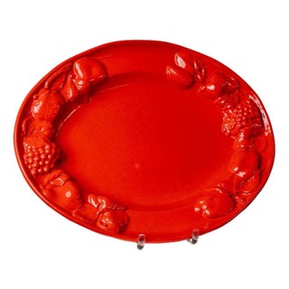 Vintage Ceramic Plate, 1980s For Sale