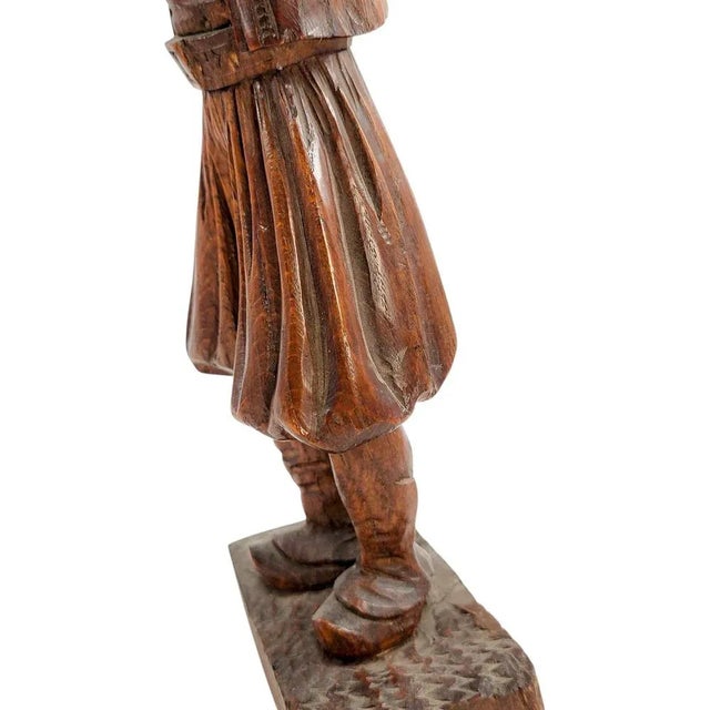 Black Forest Artist, Sculpture of the Pied Piper, 1880s, Oak For Sale - Image 13 of 18