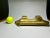 Vintage Art Deco Orange Marble and Brass Desk Set For Sale - Image 12 of 12