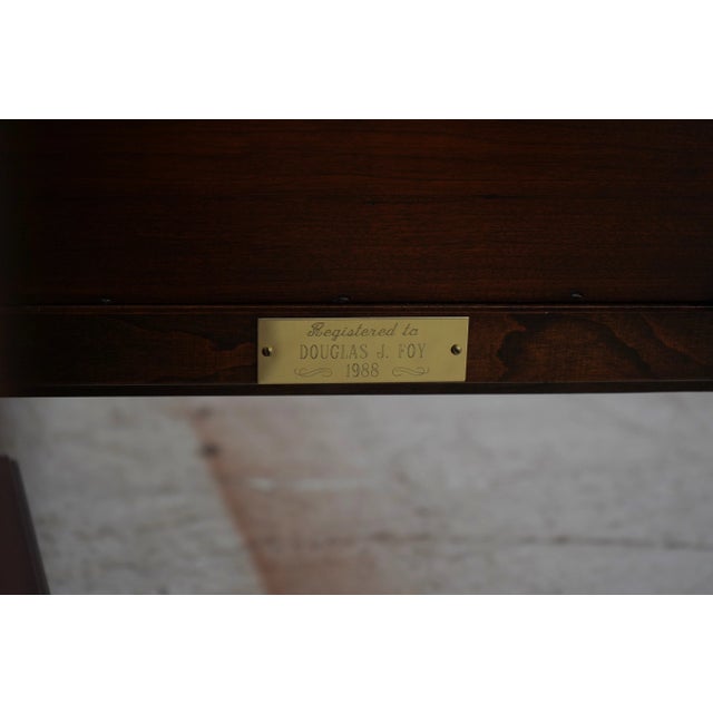 Sligh Cherry Tall Case Grandfather Clock For Sale - Image 11 of 12