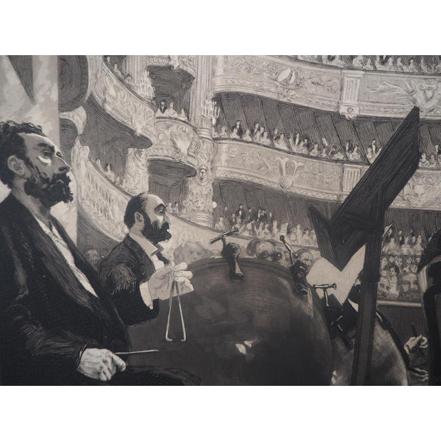 Paul Renouard, Musicians, 1893, Original Etching For Sale - Image 4 of 6